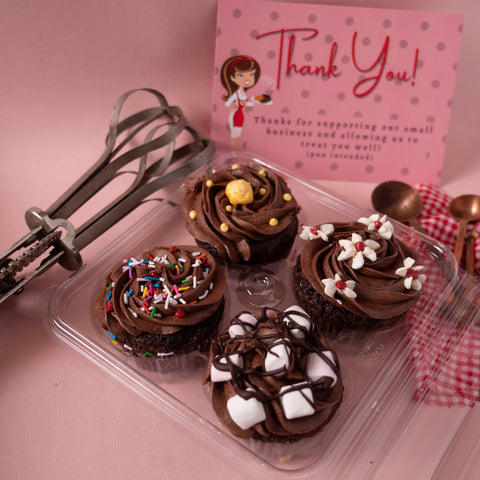 Cupcakes: Decadent Chocolate Cupcakes (Qty 12)