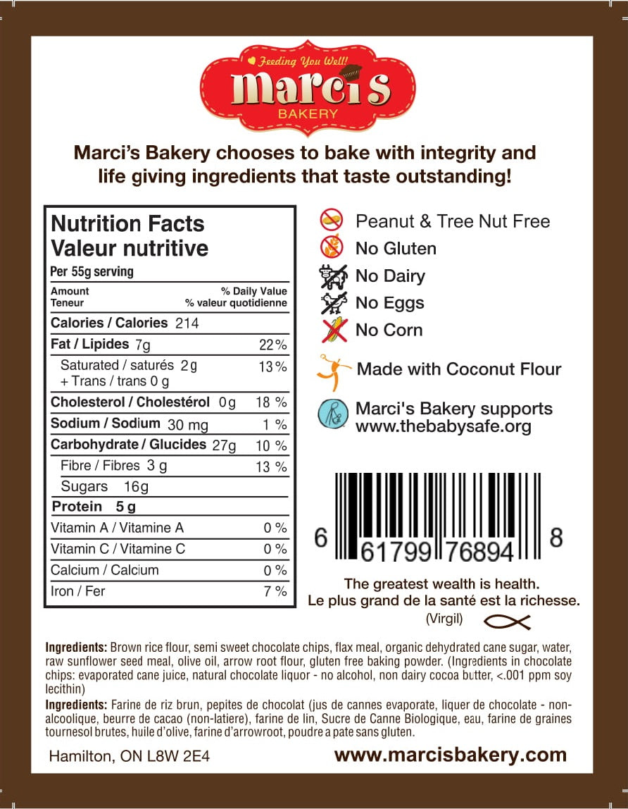 Healthy Relation-CHIP Cookies | Marci's Bakery - 100% Vegan & Gluten-Free
