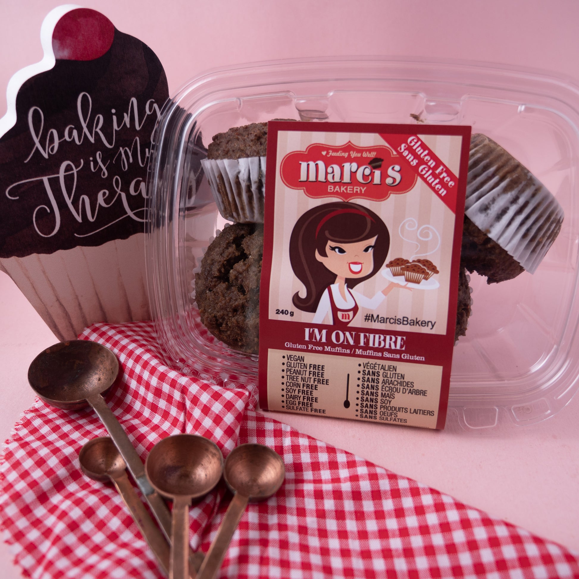 Muffins: "I'm On Fibre!" (Qty 8)
