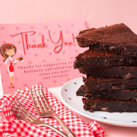 Brownies: Beautiful, Double Dark Brownies (8x5 Pan)